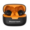 Powertech PT-1431 Earphones με Θήκη φόρτισης True Wireless 40/400mAh ANC & ENC Μαύρα