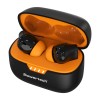 Powertech PT-1431 Earphones με Θήκη φόρτισης True Wireless 40/400mAh ANC & ENC Μαύρα