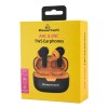 Powertech PT-1431 Earphones με Θήκη φόρτισης True Wireless 40/400mAh ANC & ENC Μαύρα