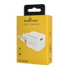 Powertech PT-1223 Σούπερ Μίνι Φορτιστής Τοίχου USB-C 20W Λευκός