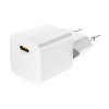 Powertech PT-1223 Σούπερ Μίνι Φορτιστής Τοίχου USB-C 20W Λευκός