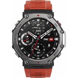 Amazfit T-Rex 3 Stainless Steel 48mm Αδιάβροχο Smartwatch με Παλμογράφο (Lava)
