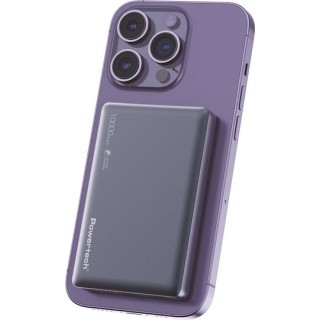 POWERTECH PT-1377 Power Bank , 10000mah, Magnetic Wireless, 20W, Γκρι