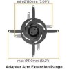 BRATECK EPB-2 Βάση για Projectors Οροφής 360° 15kg