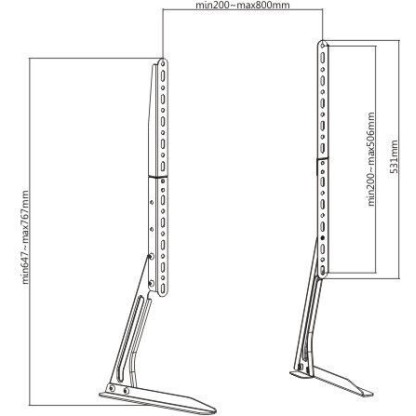 ATC Βάση TV Επιτραπέζια ATC-2370 23"-70"