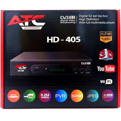 ATC Δορυφορικός Δέκτης ATC HD405 DVBS2