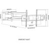 Focus Mount WMS367-64AT Βάση Τηλεόρασης Επιτοίχια  32"-80" έως 60kg