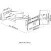 Focus Mount WMS367-84AT Βάση Τηλεόρασης Επιτοίχια  42"-90" έως 70kg