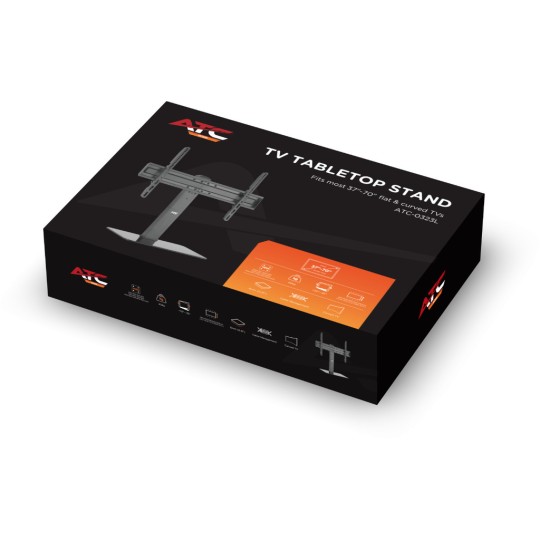 ATC ATC-0323L Tabletop TV Mount up to 70" and 40kg Black