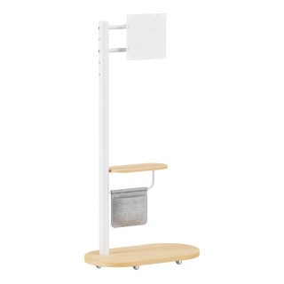 BRATECK FS54-22T-02W Βάση Τηλεόρασης Δαπέδου 17-43" έως 15kg Λευκή