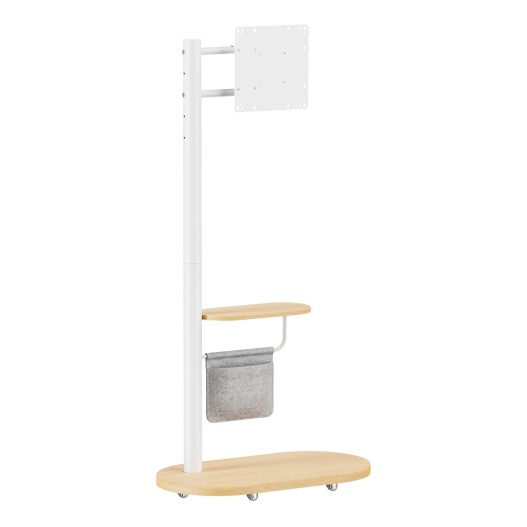 BRATECK FS54-22T-02W Βάση Τηλεόρασης Δαπέδου 17-43" έως 15kg Λευκή