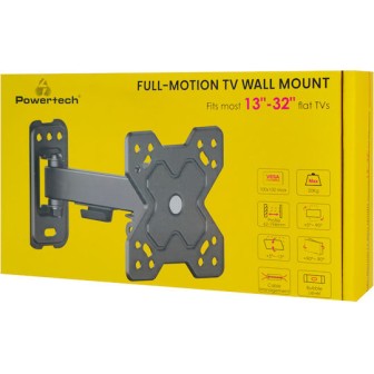 POWERTECH PT-1277 Επιτοίχια Βάση Τηλεόρασης 13-32" έως 20kg, Full Motion