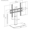 POWERTECH PT-1445 Επιτραπέζια Βάση Τηλεόρασης , 32-65", έως 40kg