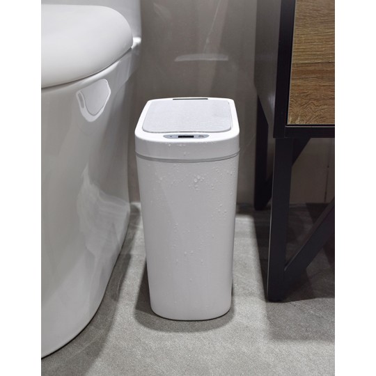 HOME USE HUH-0255 Κάδος Απορριμμάτων με Φωτοκύτταρο 7lt Λευκός