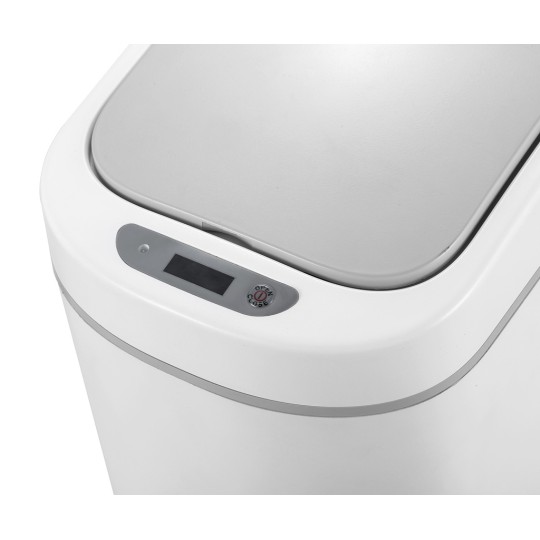 HOME USE HUH-0255 Κάδος Απορριμμάτων με Φωτοκύτταρο 7lt Λευκός