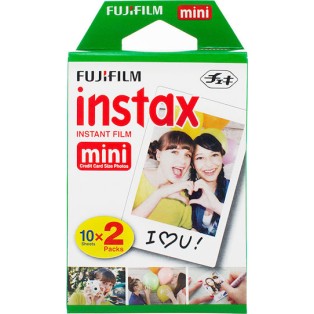 Fujifilm Color Instax Mini Instant Φιλμ (2x10 Exposures) White