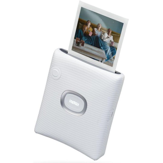 Fujifilm Instax Square Link 16785470 Zink Photo Printer with Bluetooth Ash White