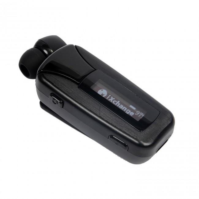 iXchange UA-51 Pro LCD Retractable Bluetooth Headset Black