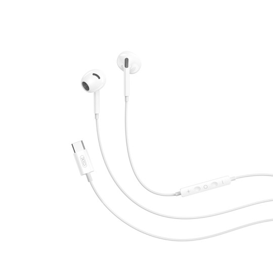 XO EP78 Earbuds Handsfree Headphones with Connector USB-C White
