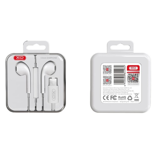 XO EP78 Earbuds Handsfree Headphones with Connector USB-C White