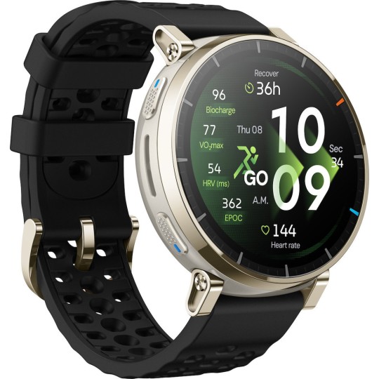 Amazfit Active 3 Premium Stainless Steel 45mm Waterproof Smartwatch Black