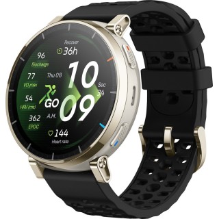 Amazfit Active 3 Premium Stainless Steel 45mm Waterproof Smartwatch Black