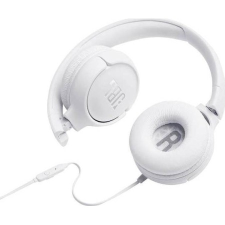 JBL Tune 500 OnEar Universal Headphones (White)