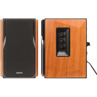 Edifier R1380T Αυτοενισχυόμενα Ηχεία Studio Monitor 2 Δρόμων 42W (Ζεύγος) Καφέ