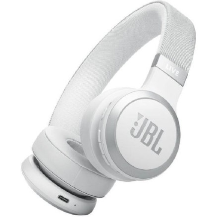 JBL Live 670NC Ασύρματα/Ενσύρματα Over Ear Ακουστικά (Λευκά)
