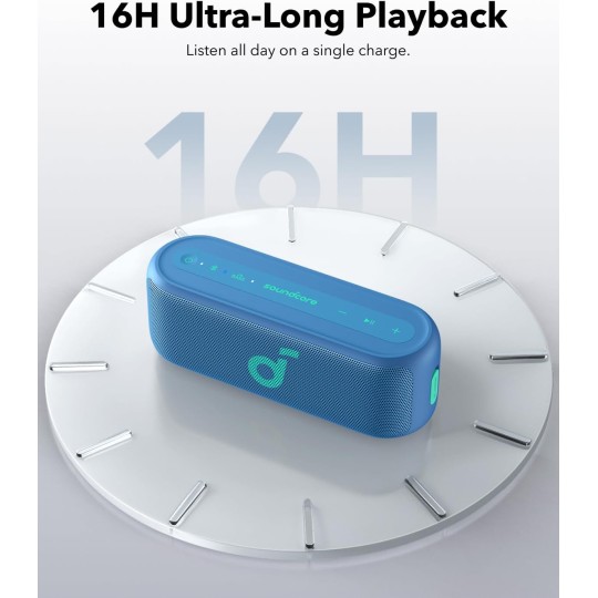 Anker Soundcore Select 2S Αδιάβροχο Ηχείο Bluetooth 20W Μπλε