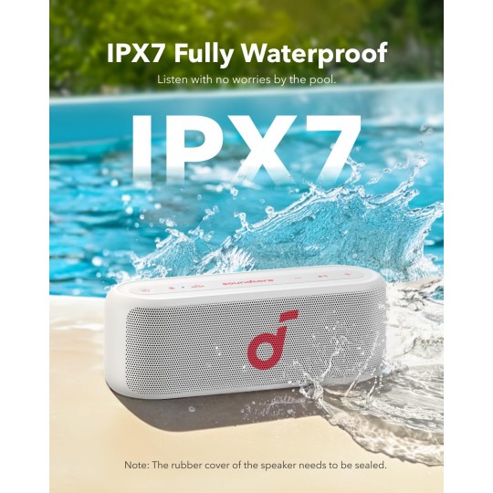 Anker Soundcore Select 2S Αδιάβροχο Ηχείο Bluetooth 20W Λευκό