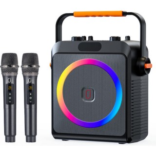 JYX Σύστημα Karaoke JYX-T19-T με Ασύρματα Μικρόφωνα σε Μαύρο Χρώμα