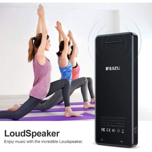 Ruizu D51 MP3 Player (8GB) με Οθόνη 1.8" Μαύρο