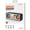 Recci RSK-W38 Space Station Ασύρματο Φορητό Ηχείο Bluetooth με RGB Φωτισμό Black
