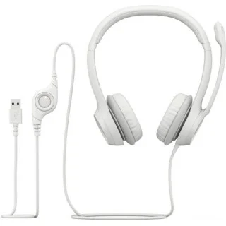 Logitech H390 On Ear Multimedia Ακουστικά White (981-001286)