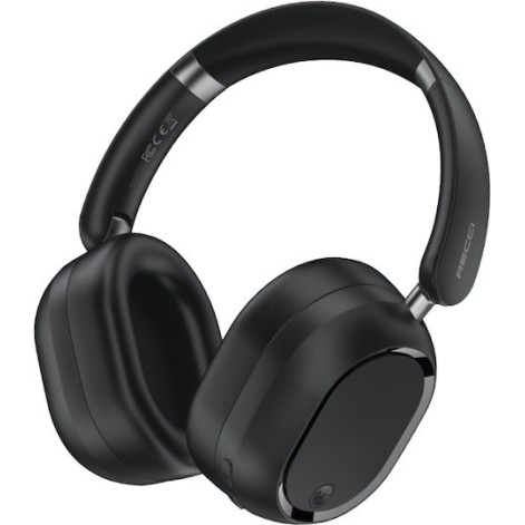 RECCI REP-W79 - Ασύρματο Ακουστικό με Τεχνολογία ANC για Ακύρωση Θορύβου - Μαύρο
