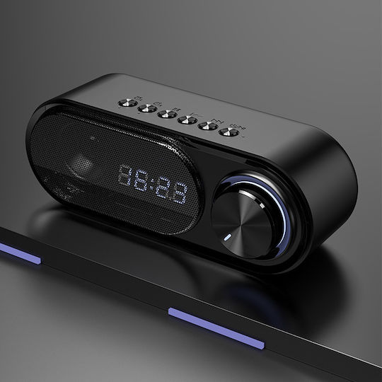 Recci Dynamic Island RSK-W41 Bluetooth Φορητό Ασύρματο με Ξυπνητήρι Black