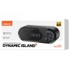 Recci Dynamic Island RSK-W41 Bluetooth Φορητό Ασύρματο με Ξυπνητήρι Black