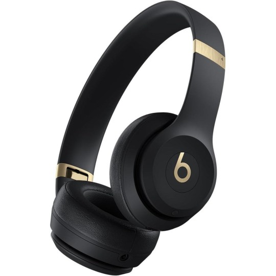 Beats Solo 4 Wireless On-Ear Headphones Black/Gold (MC2L4LL/A)