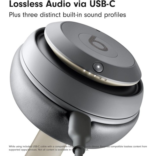 Beats by Dr. Dre Studio Pro Ασύρματα Over-Ear Ακουστικά ME2F4 (Sand Gray)