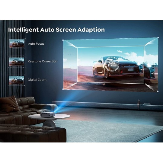 Yaber Pro V9 Projector Full HD με Wi-Fi (CCK02154) Γκρι