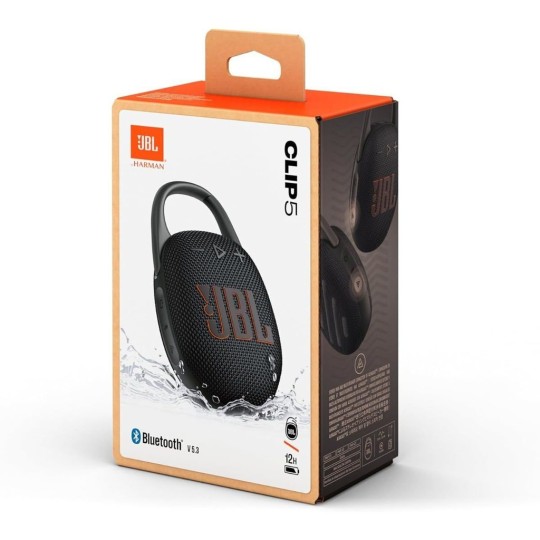 JBL Clip 5 Αδιάβροχο Ηχείο Bluetooth 7W Black