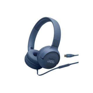 JBL Tune 520C On-Ear Wired Headphones Blue