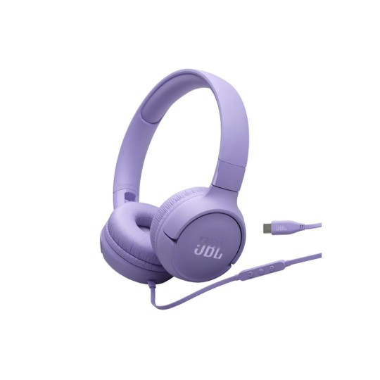 JBL Tune 520C On-Ear Wired Headphones Purple JBL Tune 520C On-Ear Wired Headphones Purple