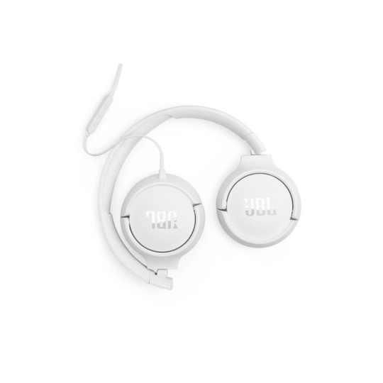 JBL Tune 520C On-Ear Wired Headphones White