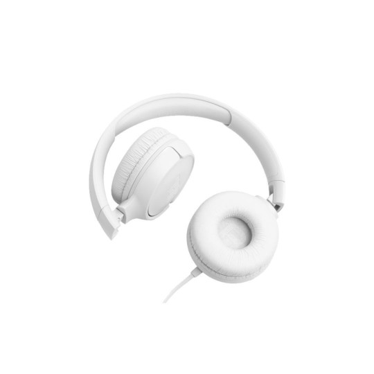 JBL Tune 520C On-Ear Wired Headphones White