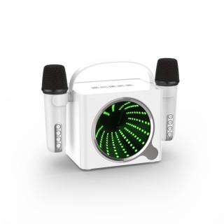 ATC-14 Ασύρματο Ηχείο Καραόκε με 2 Μικρόφωνα RGB