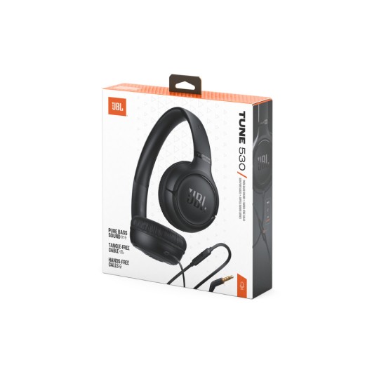 JBL Tune 530 On-Ear Bluetooth Headphones Black
