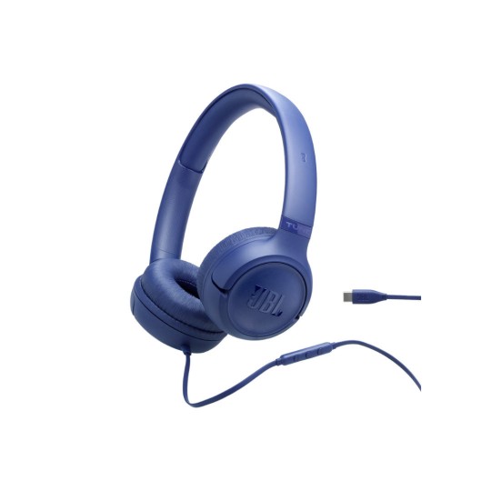 JBL Tune 530C Wired On Ear Headphones Blue