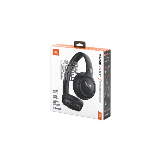 JBL Tune 680NC Bluetooth Wireless On Ear Headphones Black